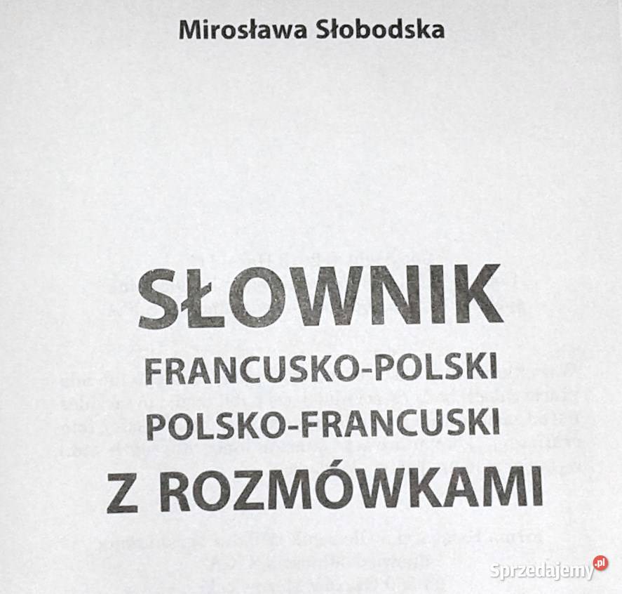 Francuski słownik z rozmówkami Mirosława