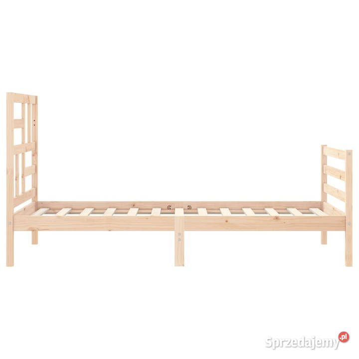 Rama łóżka z wezgłowiem lite drewno WM3194856 sprzedam