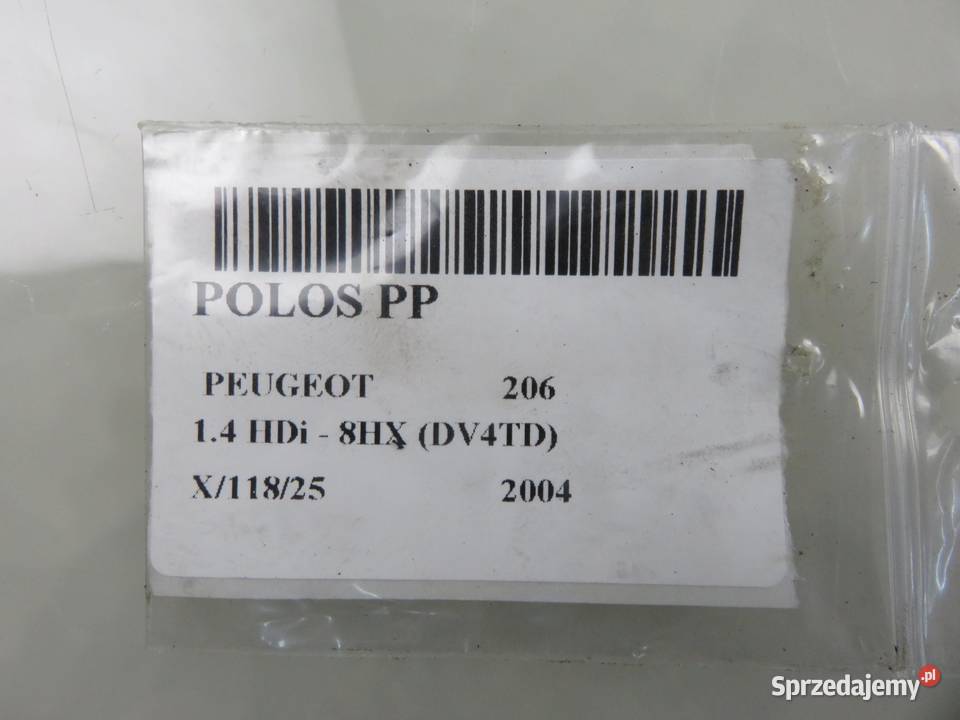 PÓŁOŚ PRAWA PRZEDNIA PEUGEOT 206 14 HDi osobowe