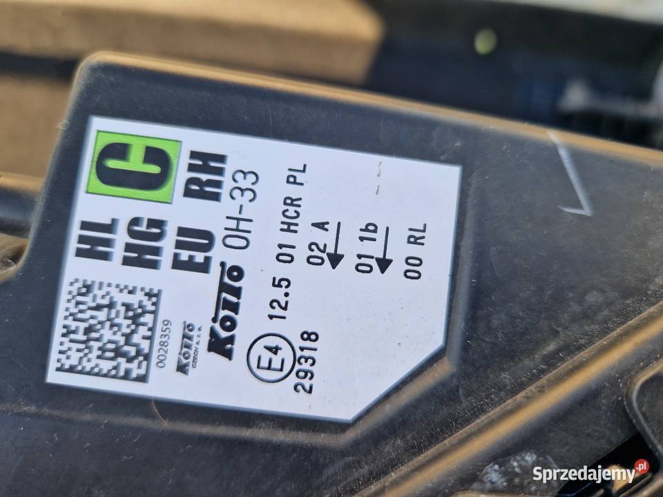 Toyota Aygo X reflektor FULL LED ORG EU osobowe Mielec