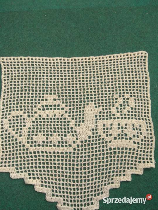 2 sztuki Firanka szydełkowa zazdrostka KAWA Katowice