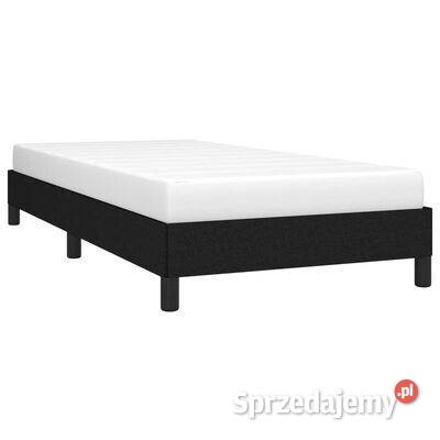 vidaXL Rama łóżka czarna 90x200 tapicerowana Warszawa