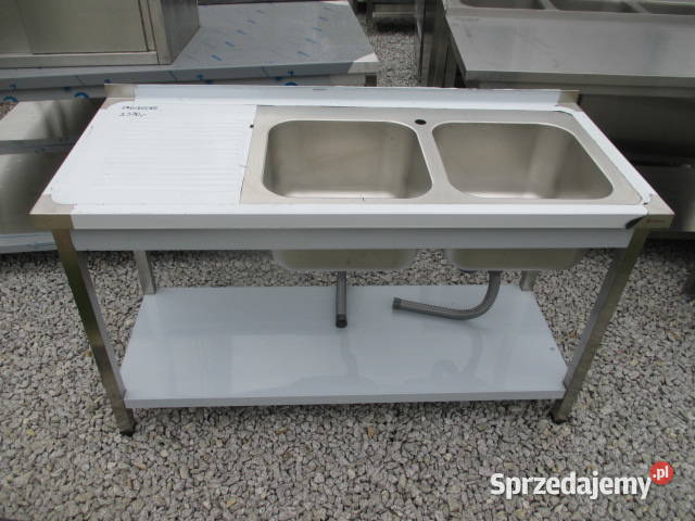 Nowy Zlew Gastronomiczny 2 Komorowy Z Półką Ostrów Wielkopolski sprzedam