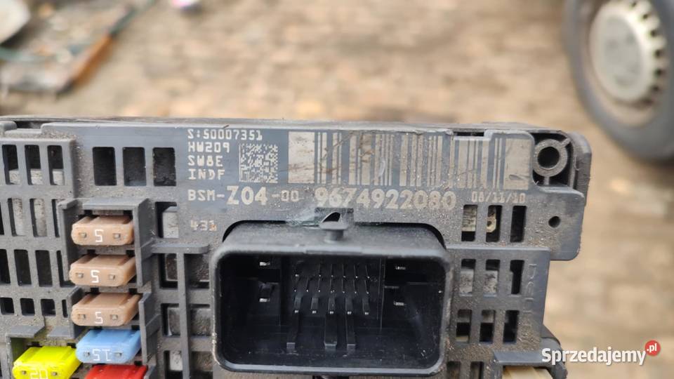 Moduł sterownik skrzynka BSM 9674922080 Peugeot osobowe Książ Wielkopolski