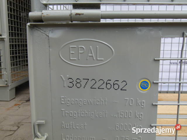 Wynajem dzierżawa UIC gitterbox paleta metalowa Ceków-Kolonia