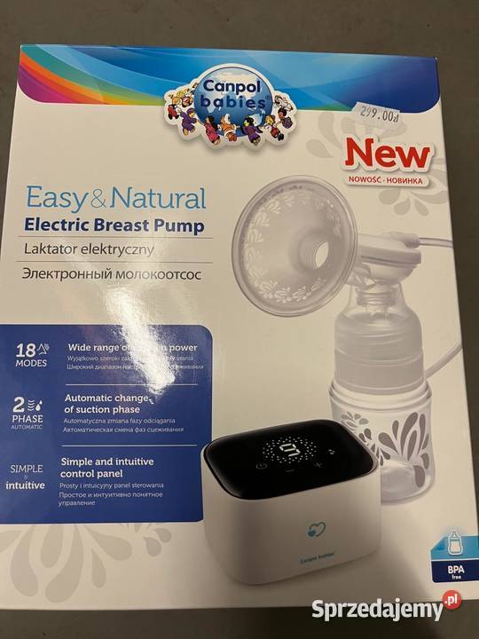 Laktator elektryczny Canpol Babies EasyNatural Warszawa sprzedam