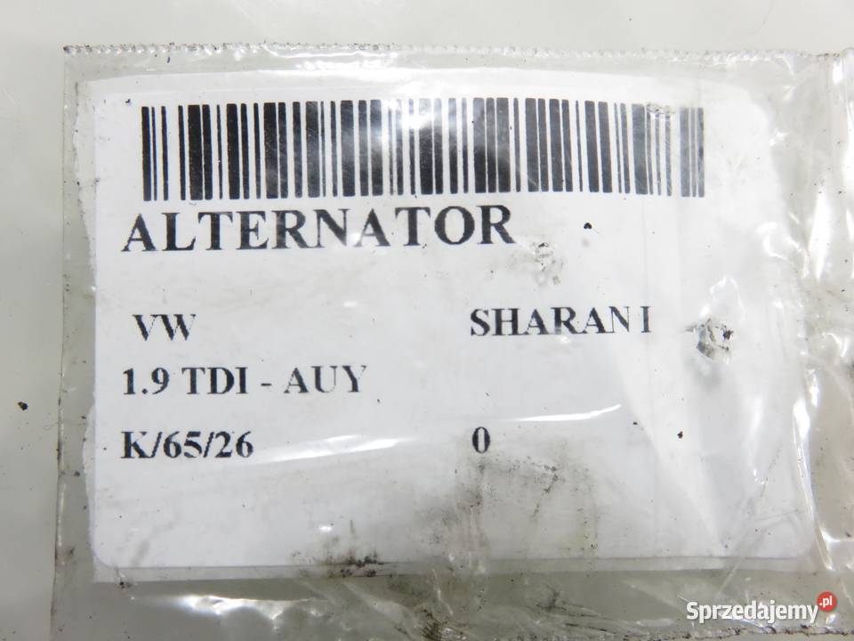 ALTERNATOR VW SHARAN I 19 TDI 038903023 sprzedam