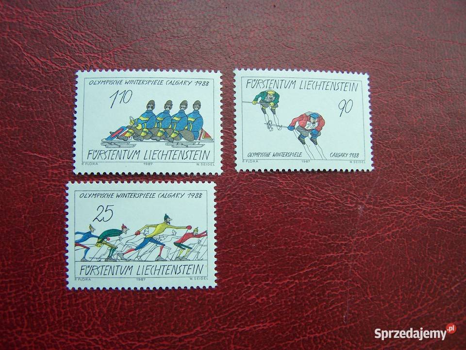 Lichtenstein 1988 Mi 93436 Sport Olimpiada śląskie sprzedam