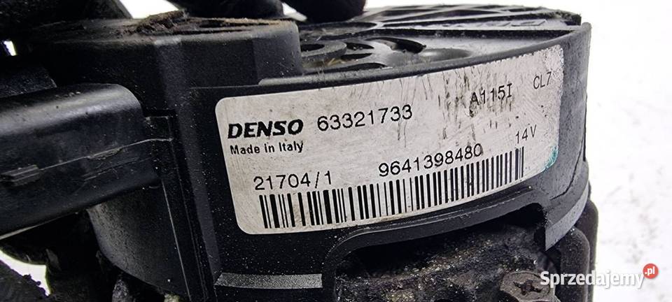 ALTERNATOR PEUGEOT 206 9641398480