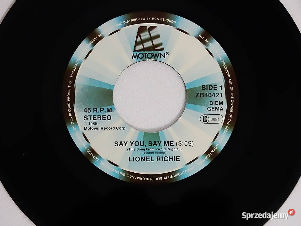 Lionel Richie Say You Say Me Motown ZB Biłgoraj
