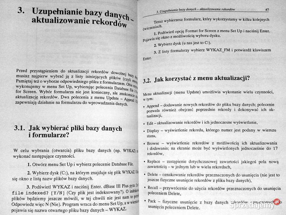 dBase krok kroku Bogusław Kasprzak Zbigniew