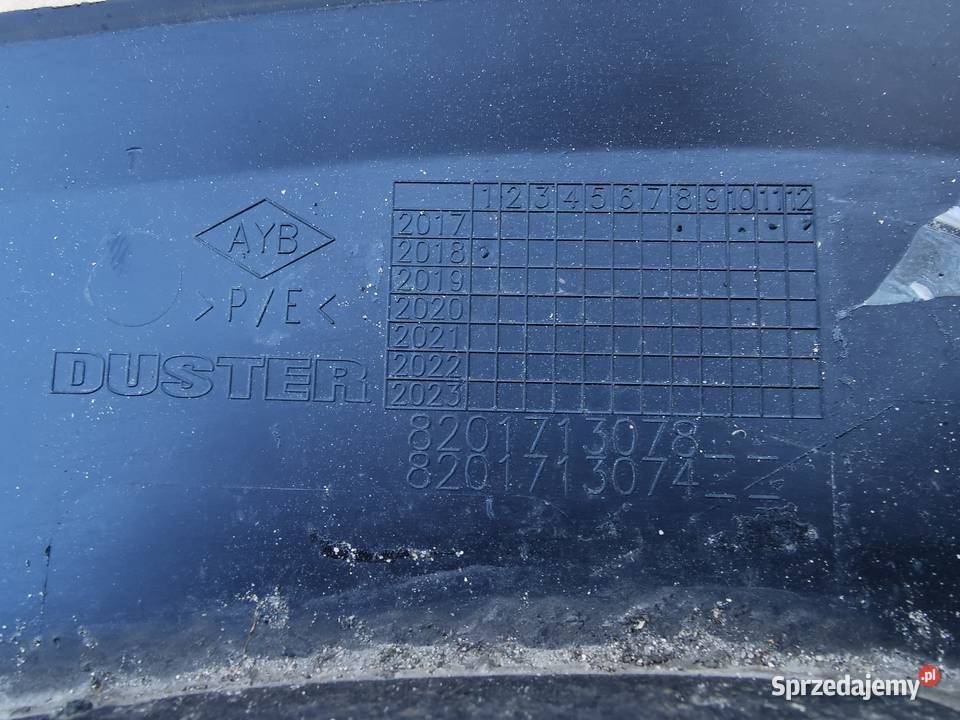 Listwa błotnika przód prawa dacia duster 2 II Sieraków