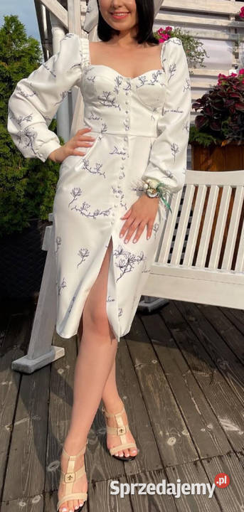 Elegancka sukienka OneOne rozmiar M kwiatowy Rozmiar 38(M) Warszawa