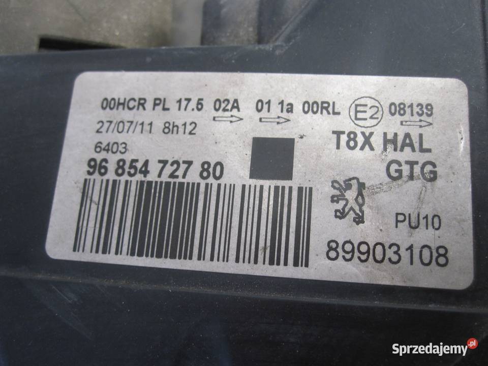 PEUGEOT 3008 lampa lewa przód ANGLIK 9685472780 osobowe Kielce