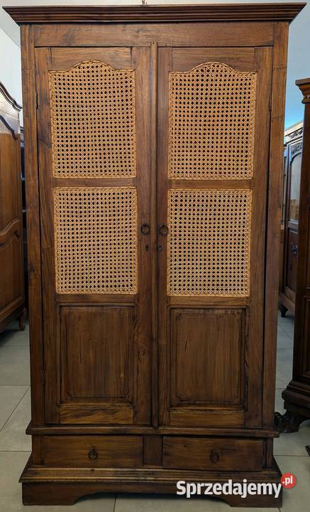 Szafabieliźniarka kolonialna rattan szer 98 Dąbrowa Górnicza