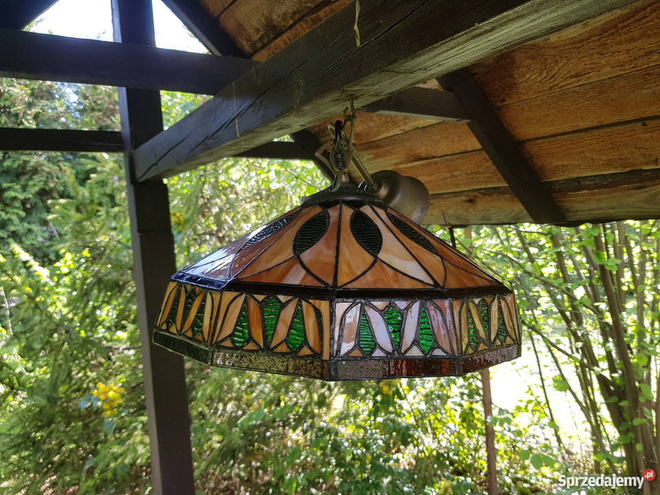 Stara lampa witrażowa ala tiffany Myszków