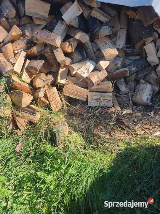 Drewno opałowe sosnowe suche rąbane Lendo Ruskie