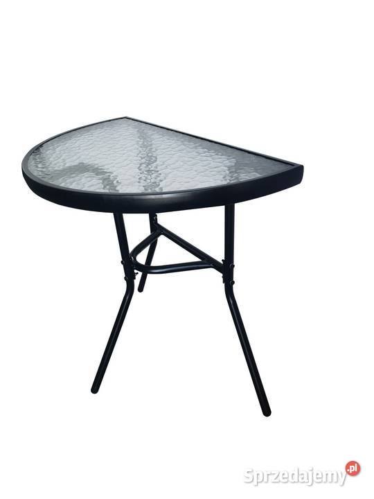Stolik szklany kawowy na balkon taras patio Poznań