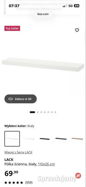 Półka Ikea Kack 110 2 mazowieckie Warszawa