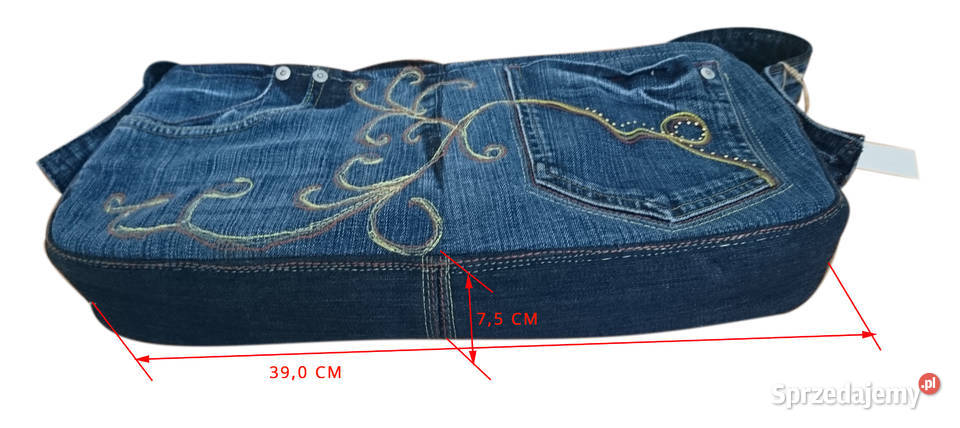 Torebka na ramię codzienna mała pojemna jeans małopolskie Kraków sprzedam