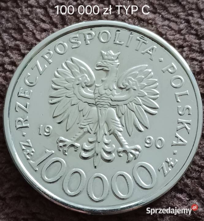 100 000 Solidarność 1990 r TYPC Piękne Konin