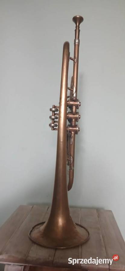 Stara mosiężna trąbka blaszane Kraków
