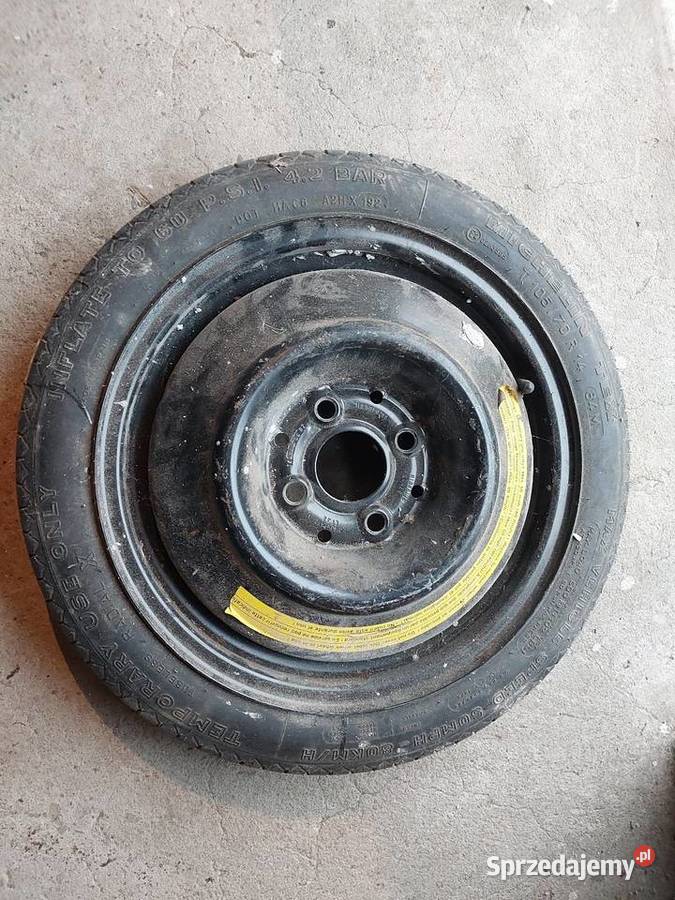 Koło dojazdowe dojazdówka Seat 10570 r14 4x100 Rychłocice sprzedam