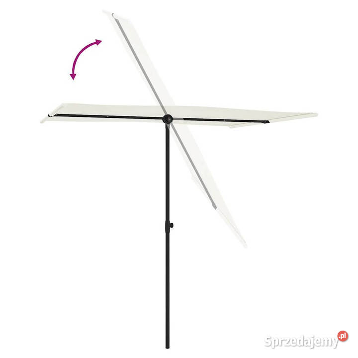Parasol ogrodowy na aluminiowym słupku 2x15 m Warszawa sprzedam