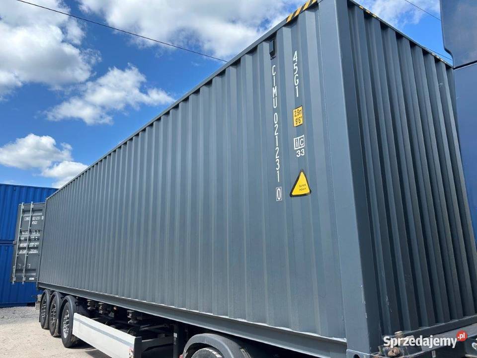 Kontener morski 40HC nowy One Way grafitowy