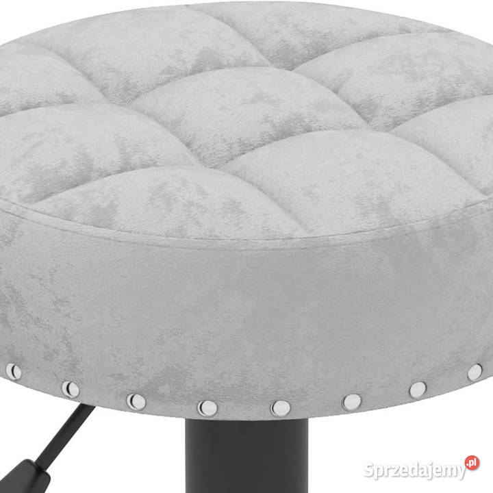 Stołki barowe 2 szare obite aksamitem WM332995 Warszawa sprzedam