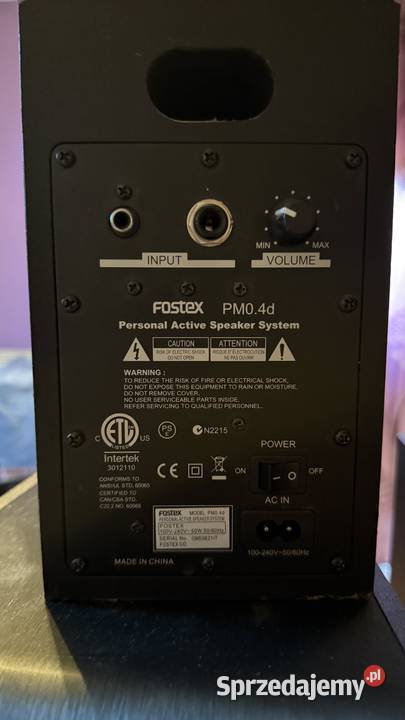Monitor aktywny Fostex PM04d sprzedam