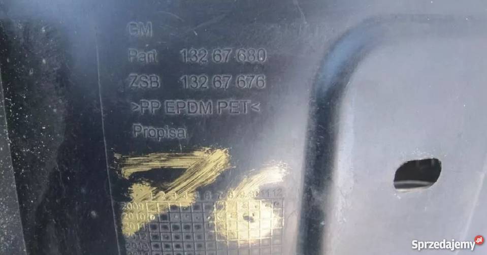 NADKOLE NADKOLA OPEL MERIVA 13267676 Nowy Tomyśl sprzedam