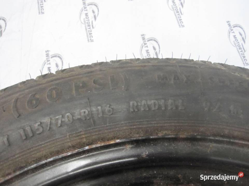 OPEL VECTRA C koło dojazdowe 1157016 92M 5x110