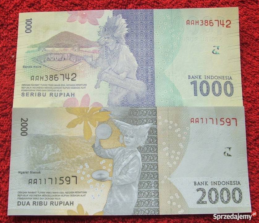 INDONEZJA 2 Kolekcjonerskie Banknoty Zestaw 2 Katowice