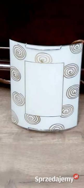 Szklany kinkiet nowy