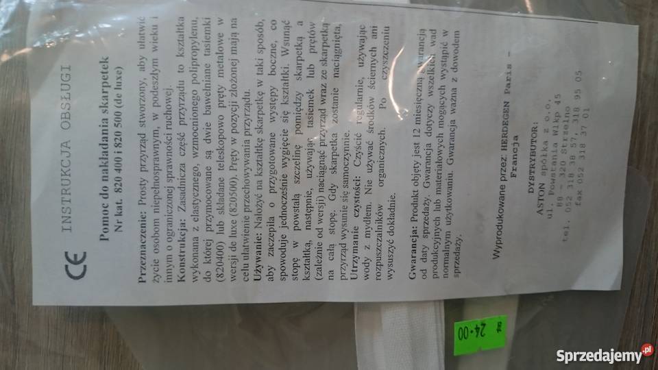 Przyrząd pomoc do zakładania rajstop skarpet z Kielce sprzedam