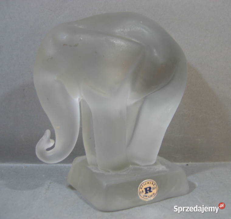 Figurka Szklana Slon Reijmyre Warszawa