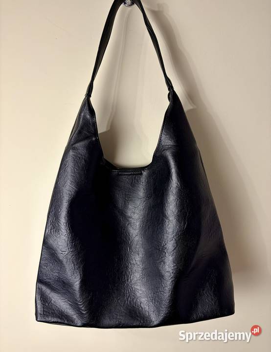 TorbaShopperka Vintage Hobo 2w1 czarna Na ramię  Kielce