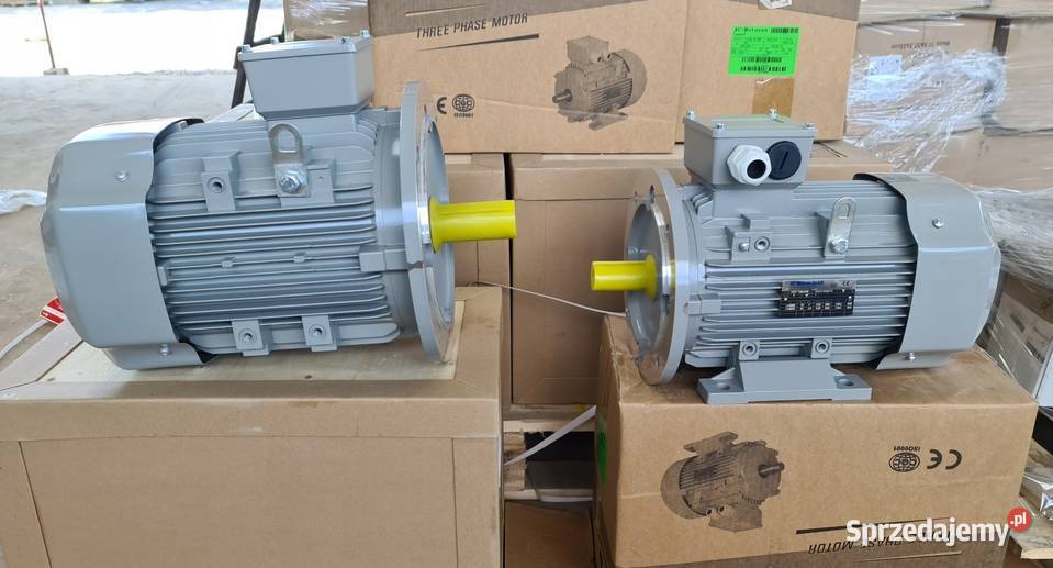 SILNIK ELEKTRYCZNY trójfazowy 4kW B35 2800obr 3F Części Radziszów