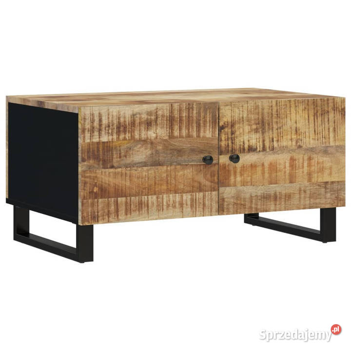 Stolik kawowy 80x50x40 lite drewno mango i płyta Warszawa