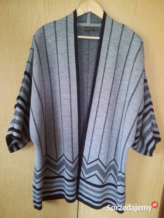 Kardigan Rainbowsweter szaro czarnyr LXL