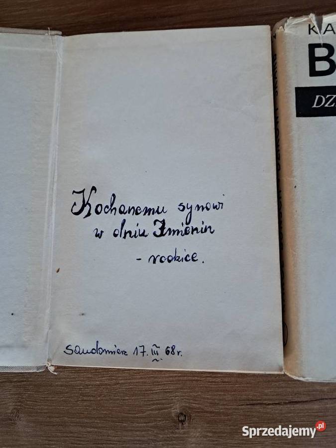 2 książki z 1966r z dedykacją dzikowy skarb świętokrzyskie Sandomierz