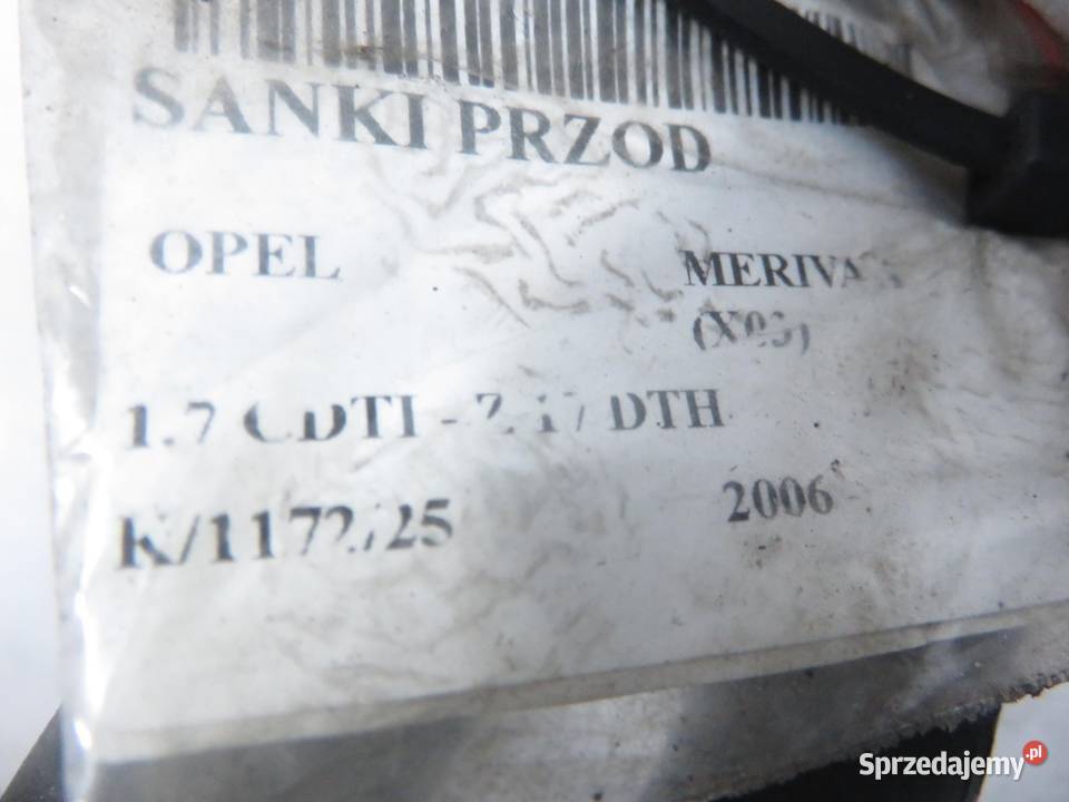 SANKI PRZÓD OPEL MERIVA A X03 17 CDTI 100 Z 17 sprzedam