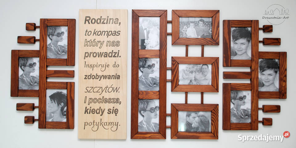 Galeria Multirama z drewna Ramka na zdjęcia Foto Białystok