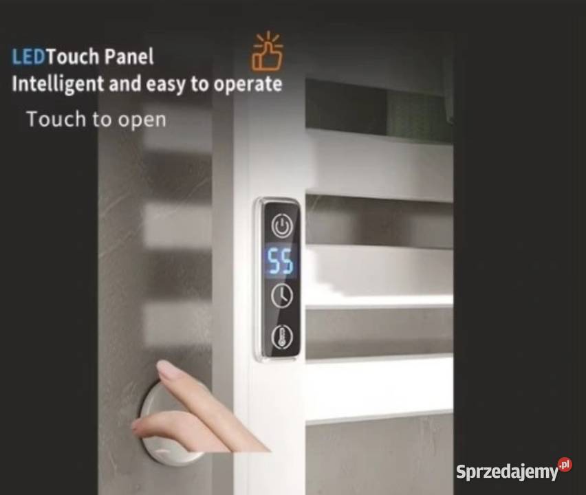 Elektryczny Grzejnik na Ręczniki z Ekranem LED