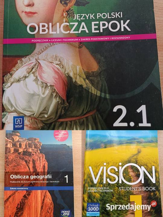 Książki zestaw do technikum Podręczniki podkarpackie Jasło