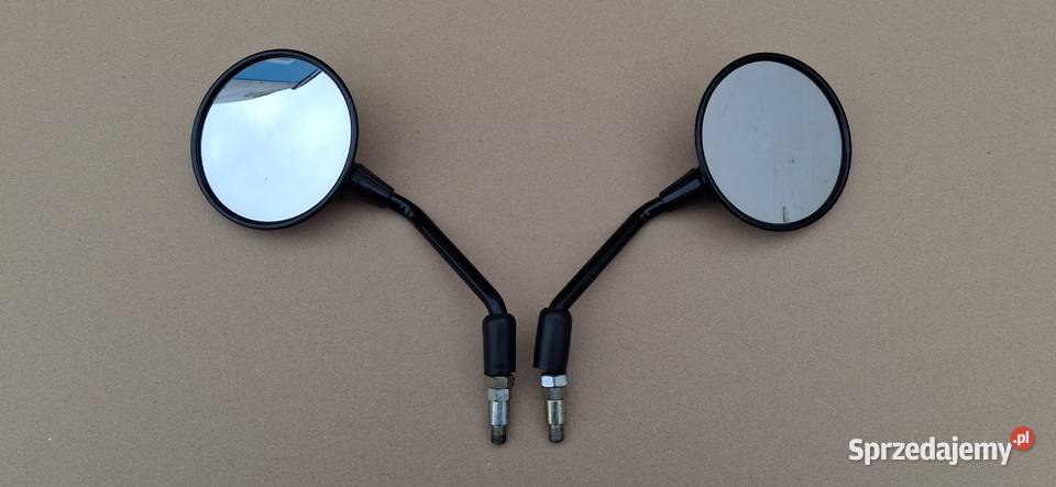 LUSTERKA SKUTER MOTOCYKL MOTOROWER OKRĄGŁE FAR Bieleń