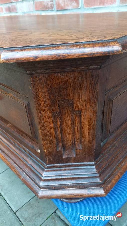 Stolik kawowy dębowy z szufladami holenderski Gawroniec sprzedam