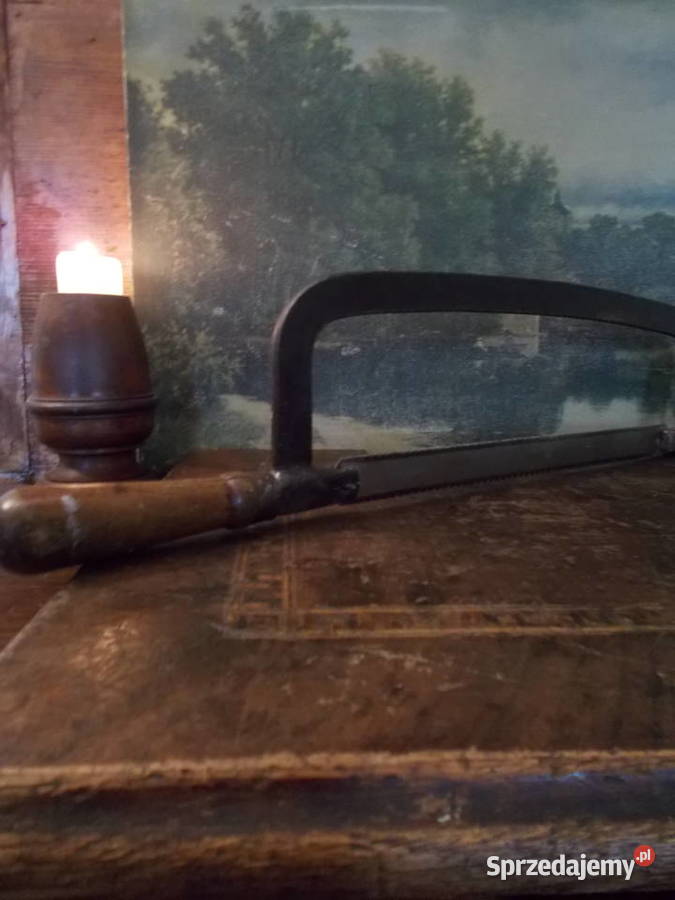 Stara Piła Drewniana Rączka Vintage Pozostałe Szczecin