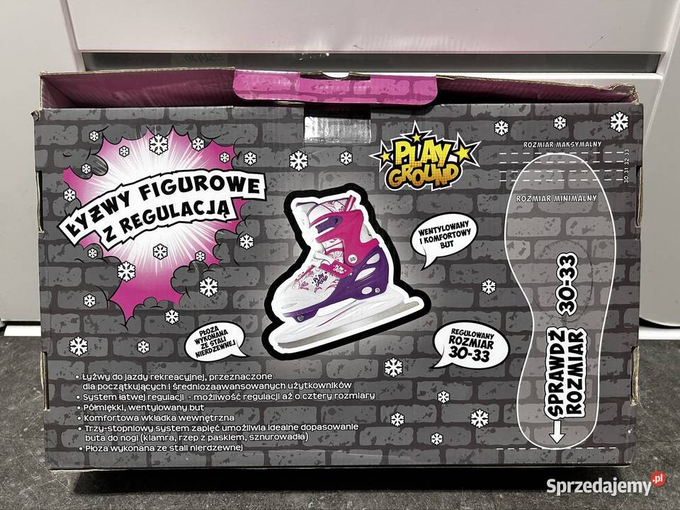 Łyżwy Figurowe 3033 łyżwy Regulowane Różowe Łyżwiarstwo i hokej Wyszków sprzedam